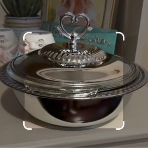 Shelton Ware Anchor Hocking Fire King 3 Pc Covered Serving Bowl Set Vintage